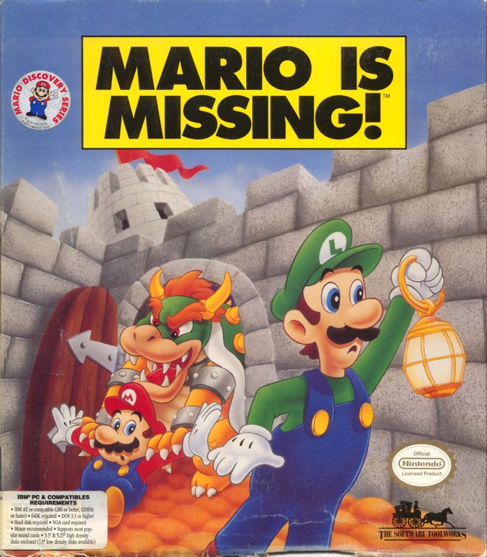 Mario is Missing box art for Super Nintendo